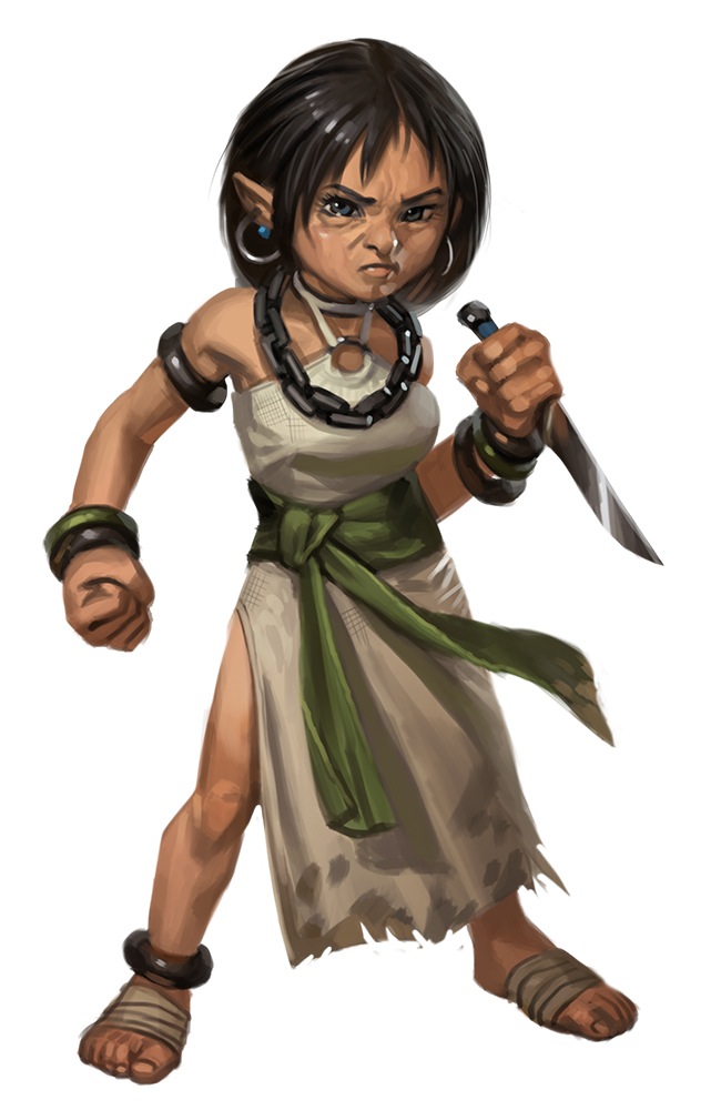 Tantaerra Loroeva Klazra, a halfling former slave