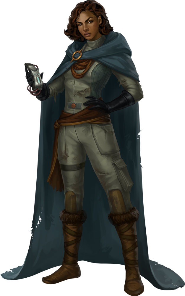 Sidrah Imeruss, the sole Androffan survivor of the crashed spaceship Divinity and founder of the Technic League of Numeria.